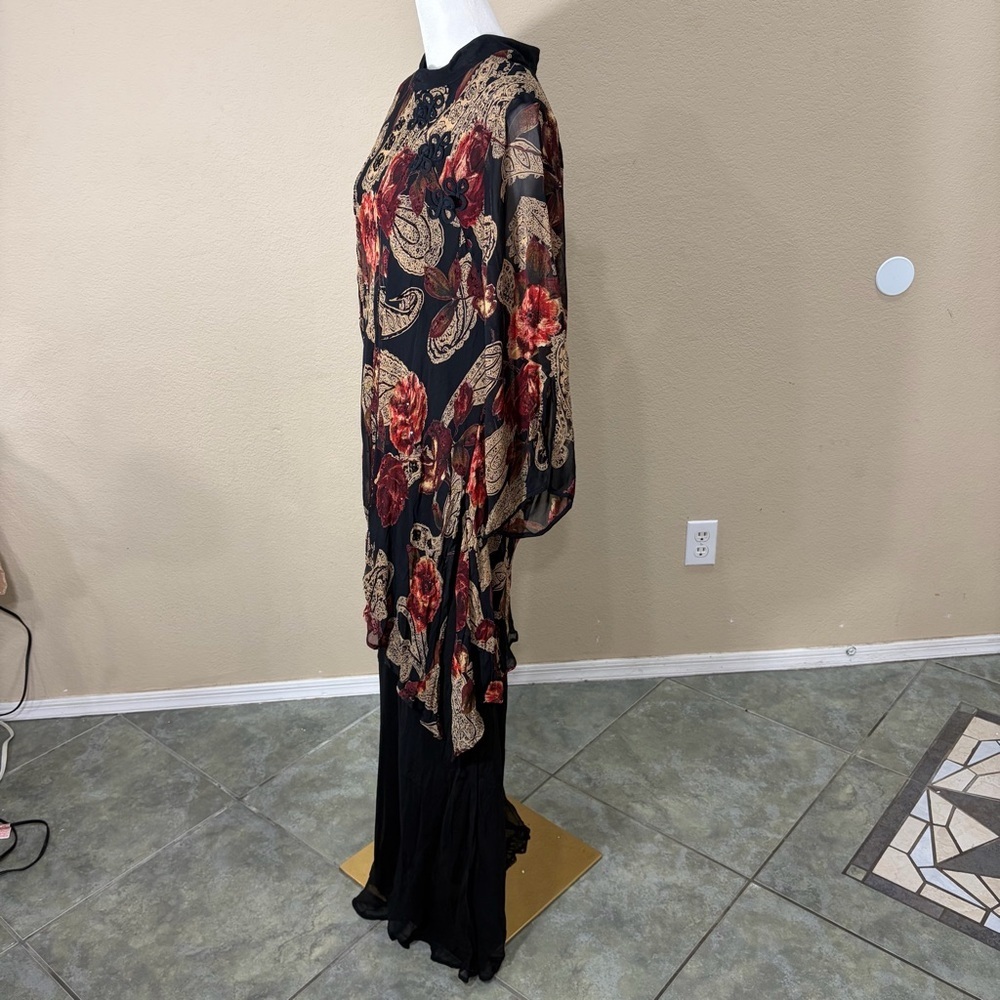 Women’s 2X Made in India Rayon Whimsigoth Vampire Grunge Dark Romantic Boho - Picture 9 of 15